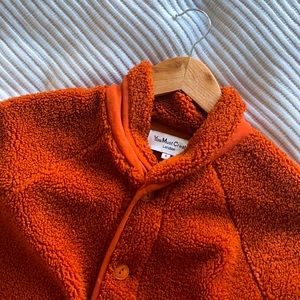 You Must Create! Orange Fleece, Size S